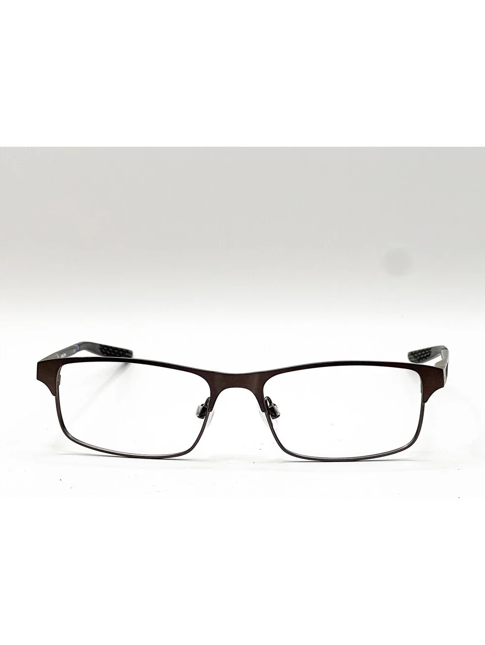 Nike 8046 071 Polished Gunmetal Rectangle Authentic Eyeglass Frames 54-16-140